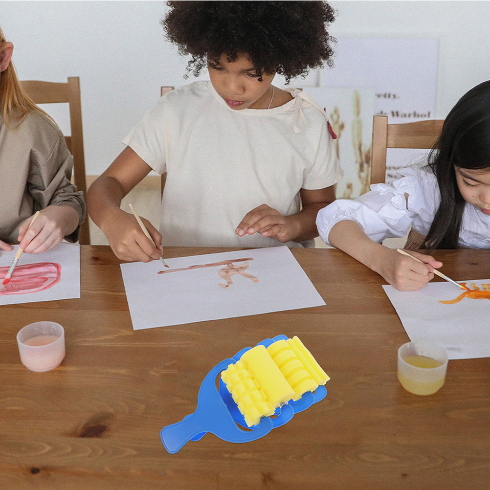 Wallpaper Art And Craft - 16Pcs Children Sponge Painting Brush Set