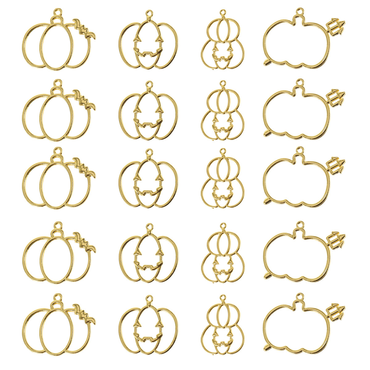 The Art And Craft Of Jewelry - 20Pcs DIY Pumpkin Resin Pendant Mold