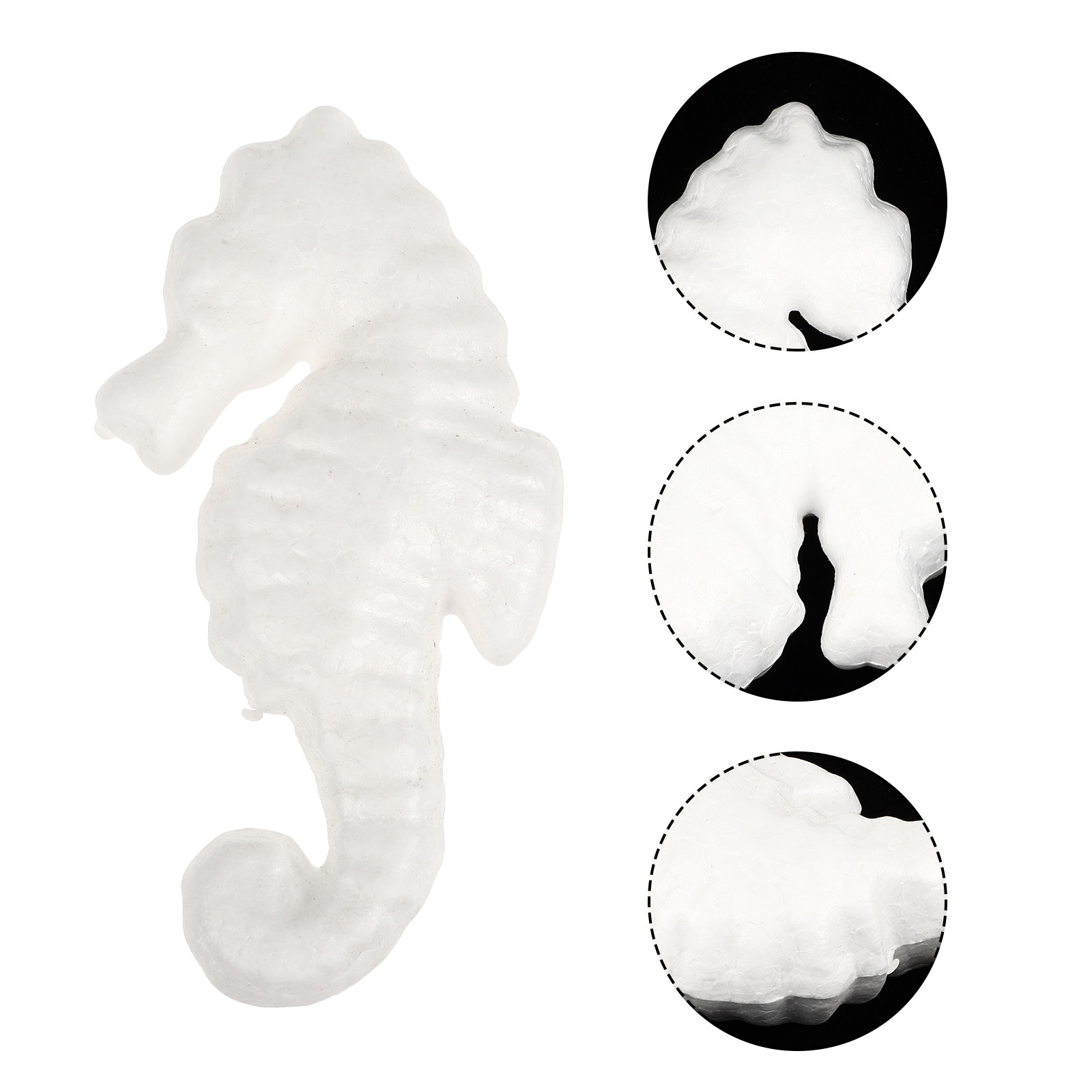 Art And Craft With Paint - 15Pcs Seahorse DIY Foam Art Base