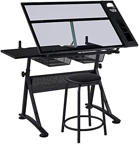 Art & Craft Job Vacancies - Drafting Table w/Stool Height Adjustable Multifunctional