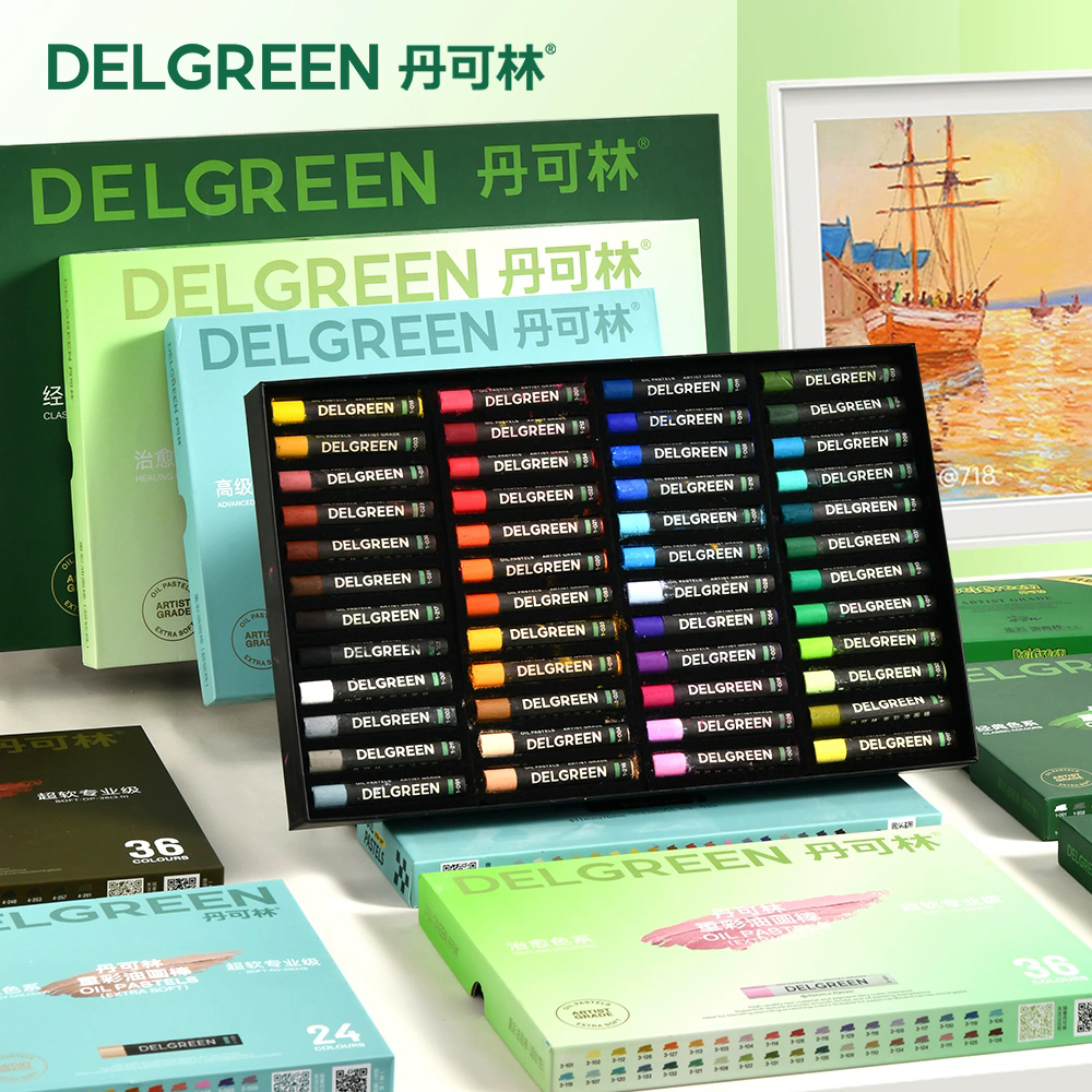 Chalk Pastel Set - DELGREEN Artist Soft Oil Pastel Set