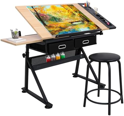 Art & Craft Job Vacancies - Adjustable Height Drafting Desk Drawing Table