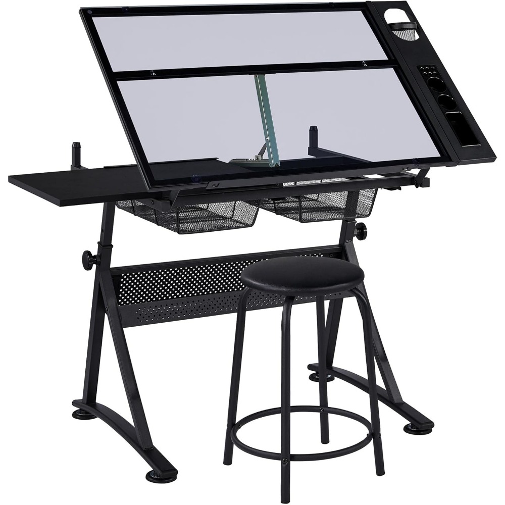 Art & Craft Job Vacancies - Height Adjustable Drafting Table with Stool,