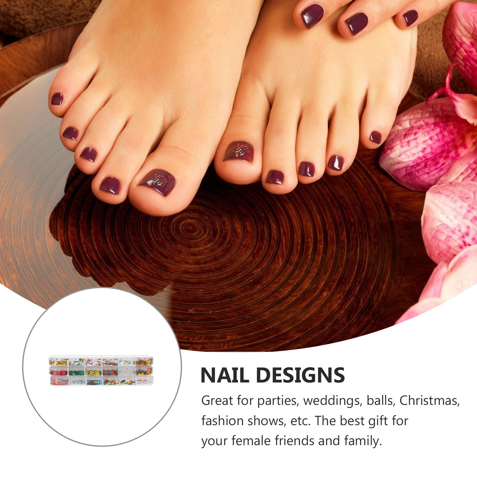 3 Boxes Christmas Nail Glitter - Art Craft Ideas For Christmas のレビューと価格
