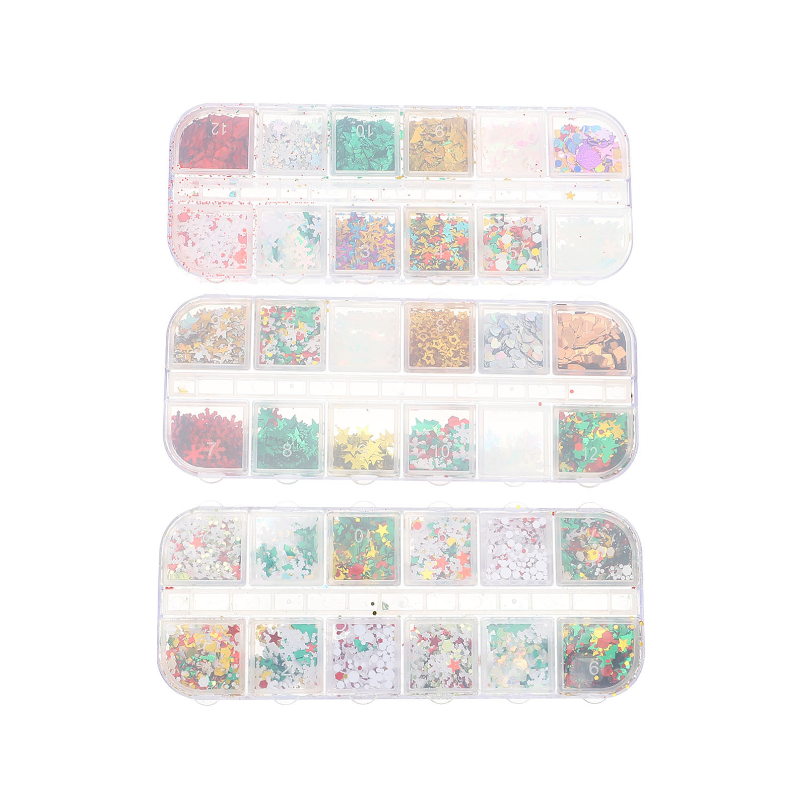 3 Boxes Christmas Nail Glitter - Art Craft Ideas For Christmas のレビューと価格