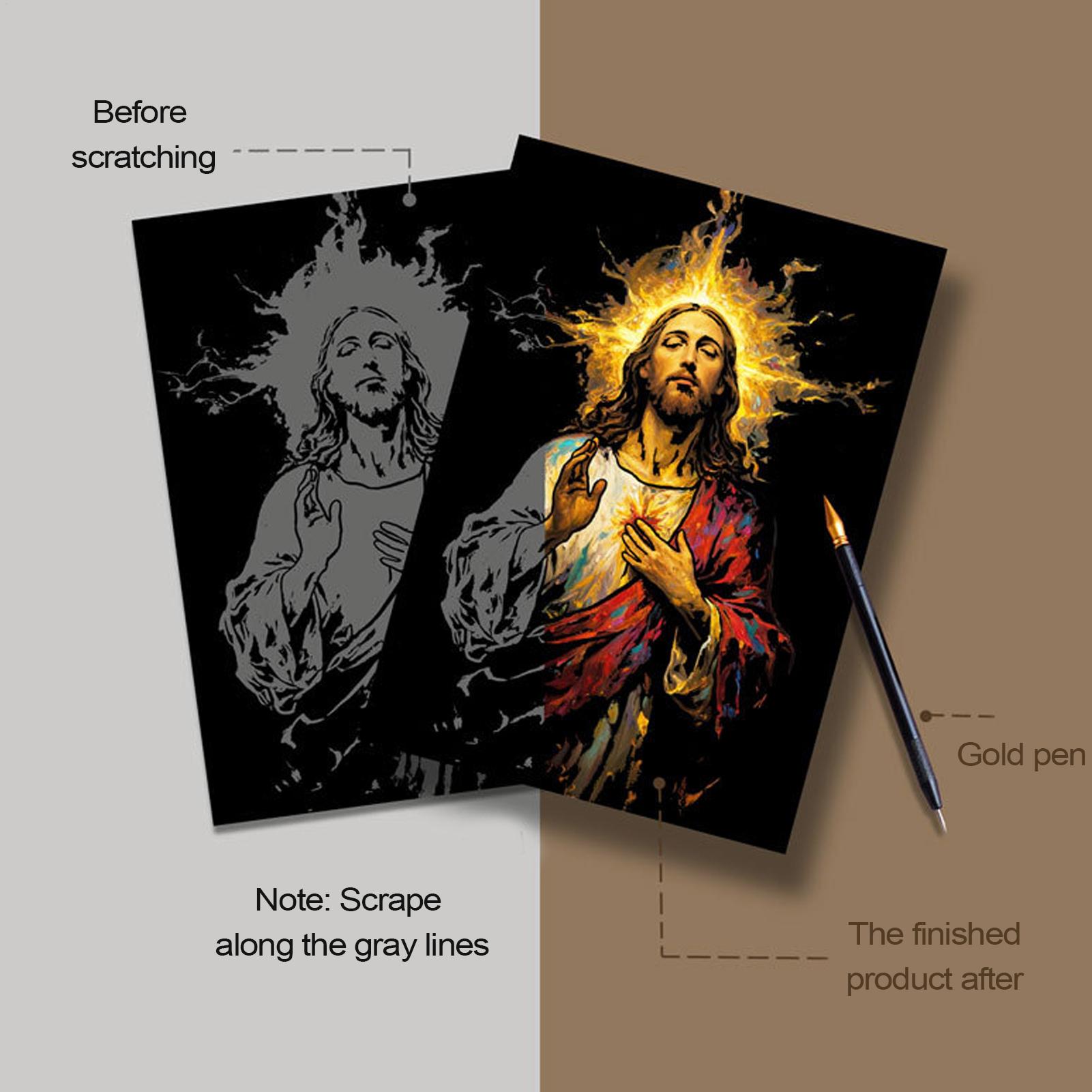 Scratch Book Jesus Scratch Pai - Art Craft 3 Year Old のレビューと価格
