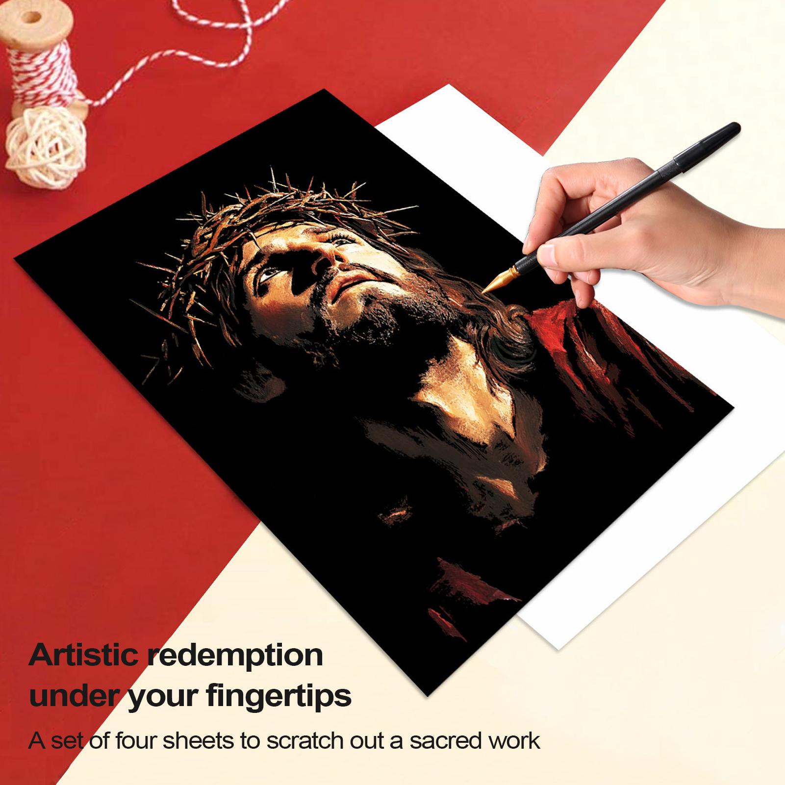 Scratch Book Jesus Scratch Pai - Art Craft 3 Year Old のレビューと価格