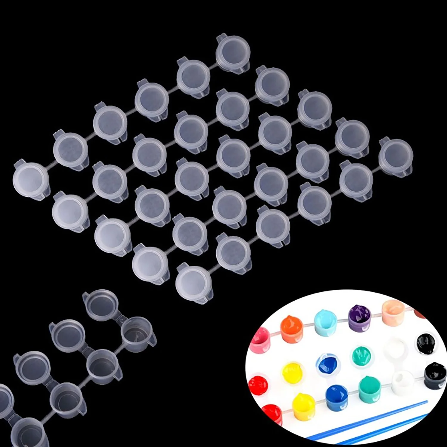 10Strips Empty Paint Pot 3ml 5 - Art And Craft With Paint のレビューと価格