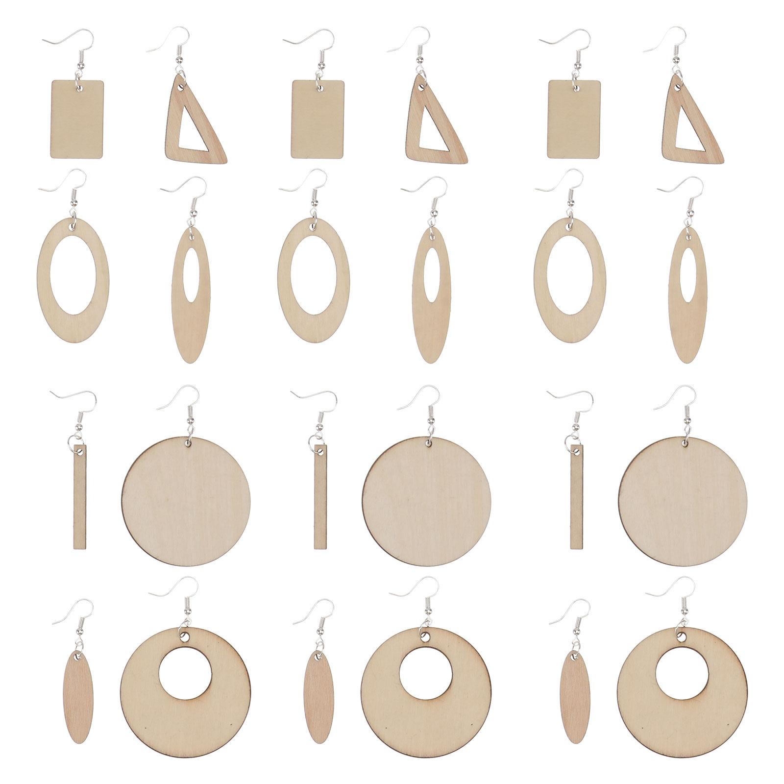 Blank Wood Earrings Set Unfini - The Art And Craft Of Jewelry のレビューと価格