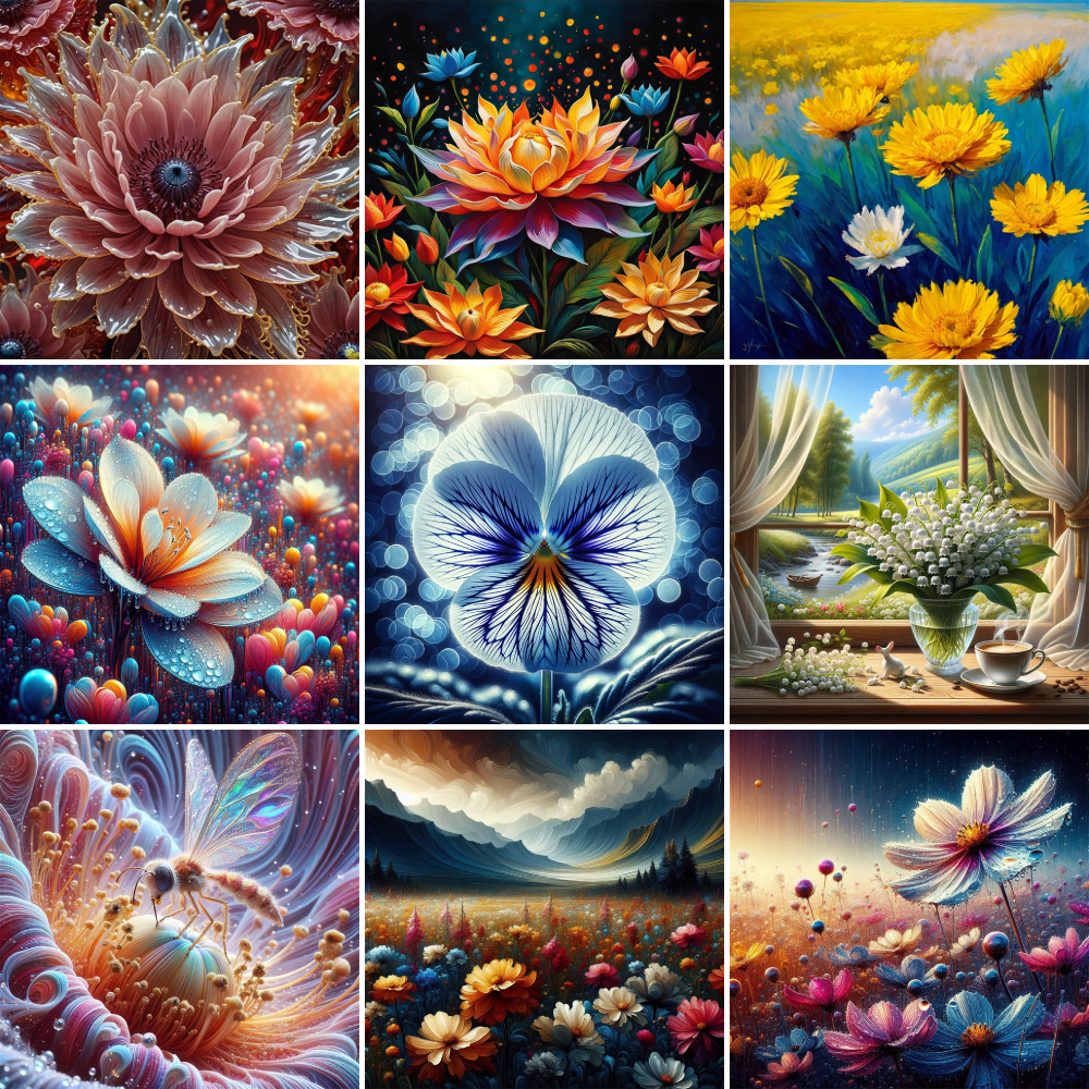 Flowers Pansy Lotus Paint By N - Art Craft Gift Ideas のレビューと価格