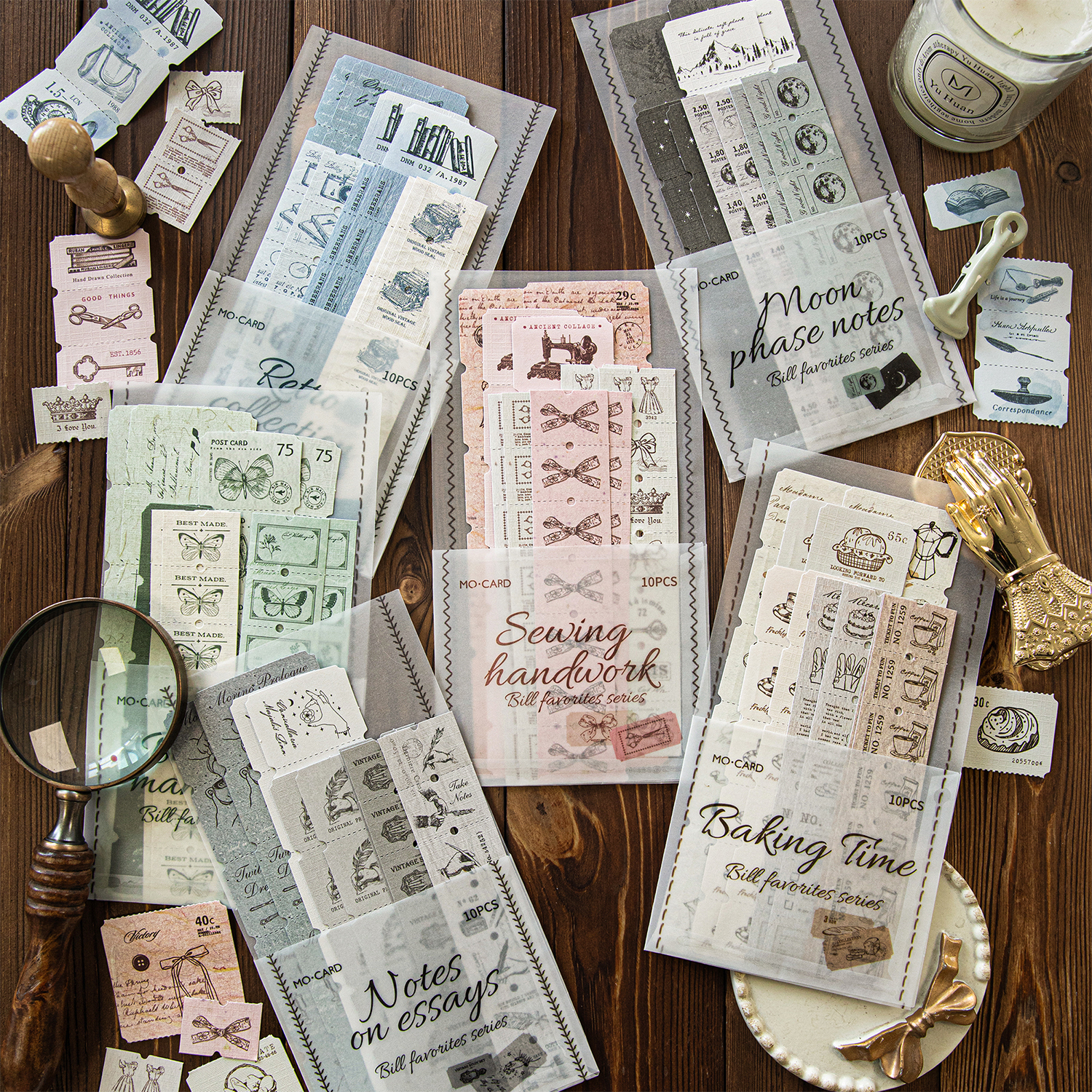 10pcs Retro Label Strip Sticke - Art Craft 3 Year Old のレビューと価格