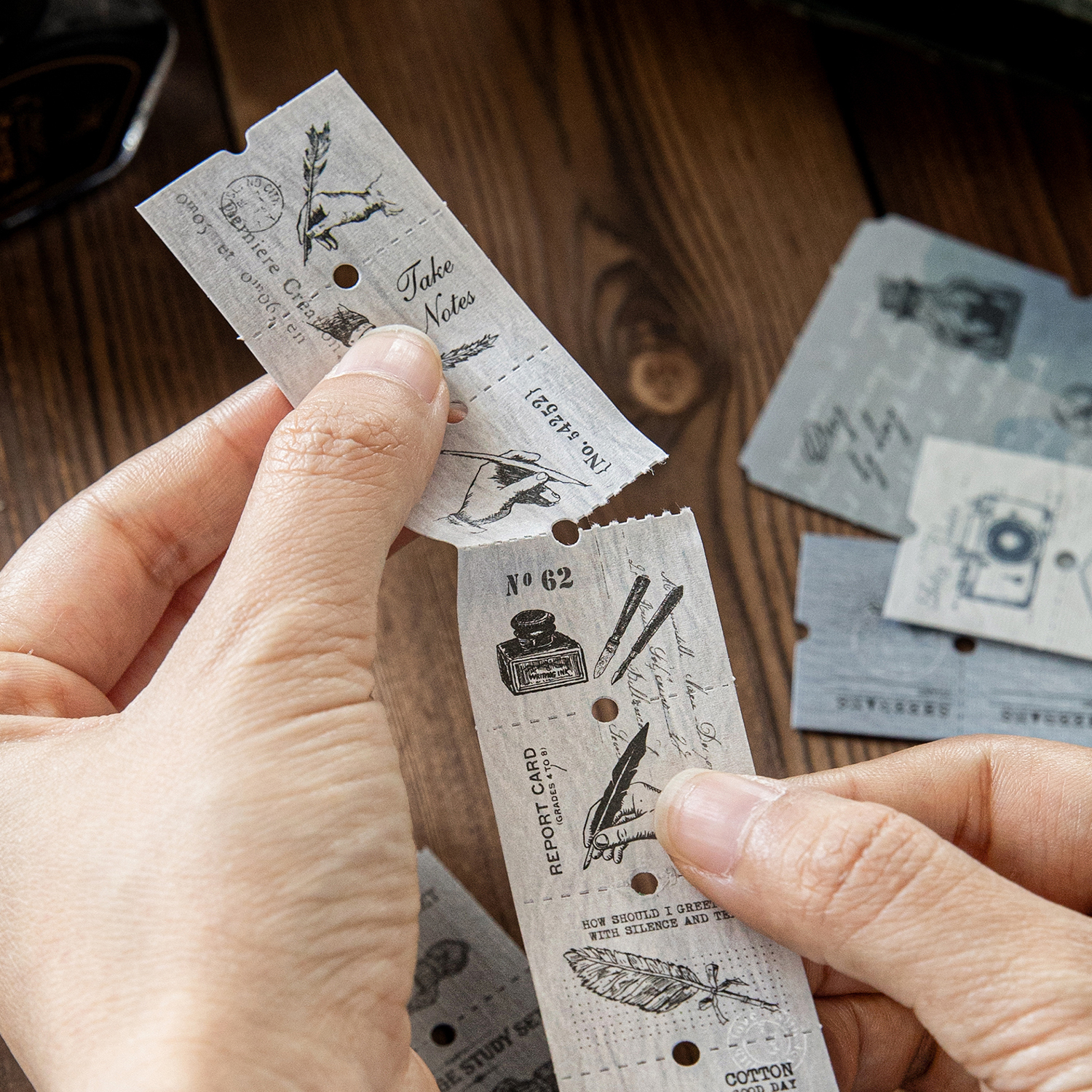 10pcs Retro Label Strip Sticke - Art Craft 3 Year Old のレビューと価格