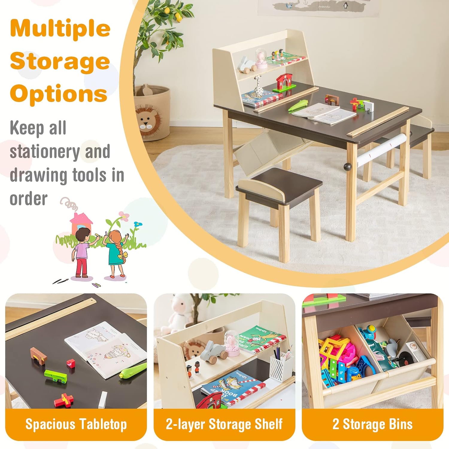 Kids Art Table and Chair Set,  - Art Craft 3 Year Old のレビューと価格