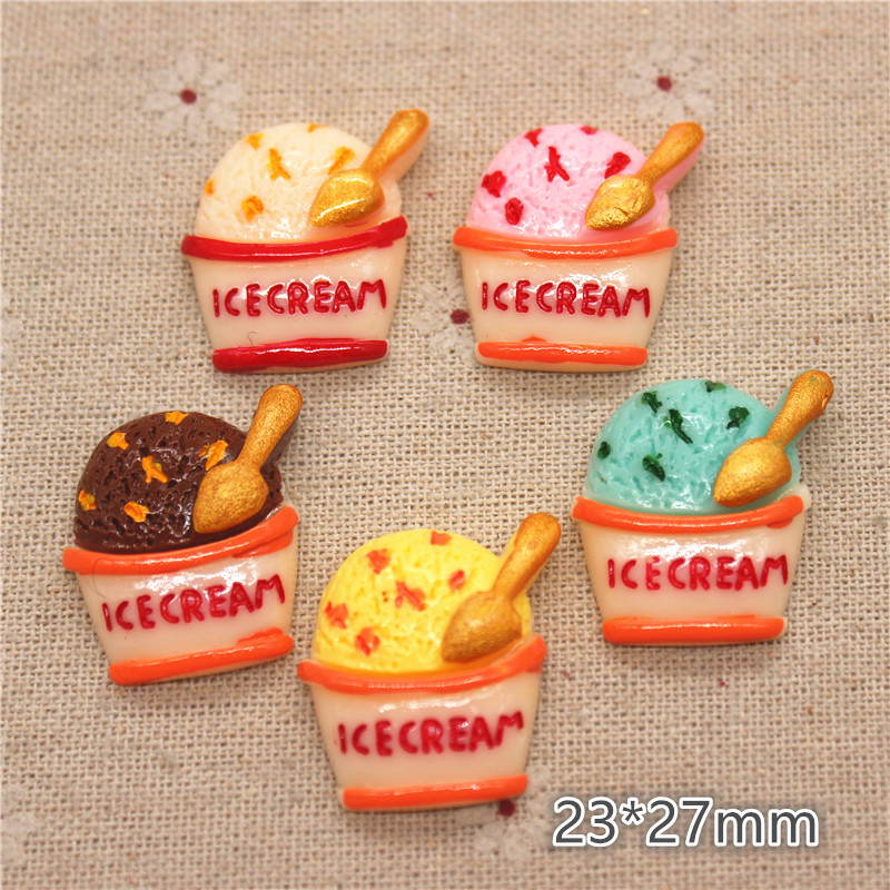 10pcs Mix Colors Kawaii Resin  - Art Craft Ice Cream のレビューと価格
