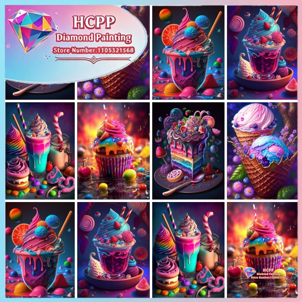Ice Cream Cake Food Diamond Pa - Art Craft Ice Cream のレビューと価格