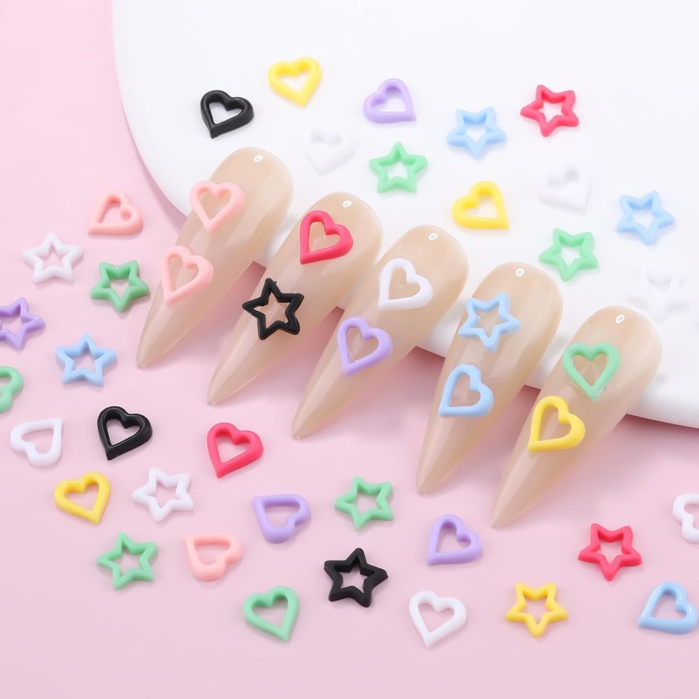200PCS 3D Heart Star Resin Cha - The Art And Craft Of Jewelry のレビューと価格
