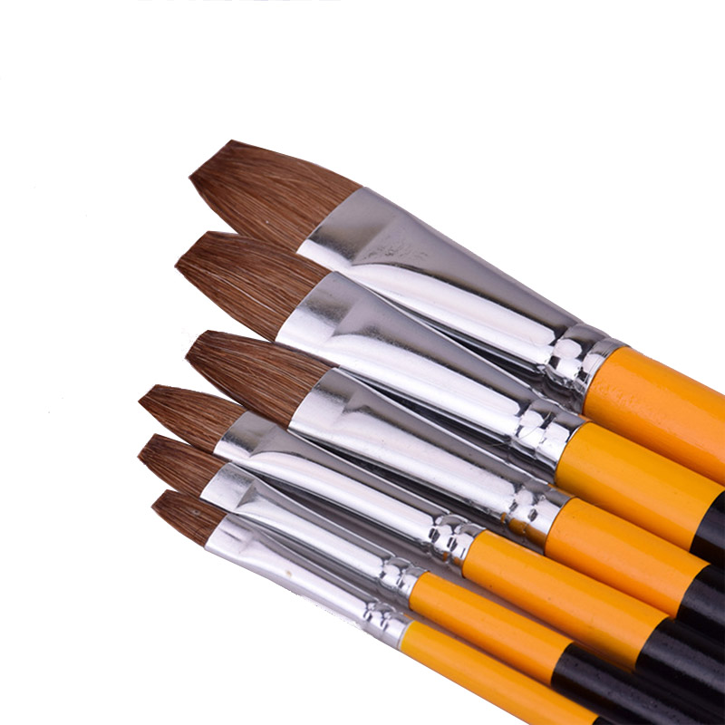 6pcs/set weasel hair Flat peak - Art Craft 3 Year Old のレビューと価格