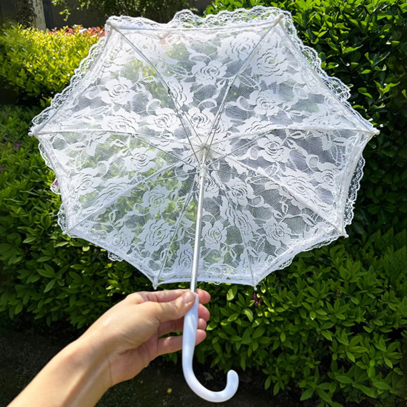 1PC Mini Wedding Lace Parasol, - Art Craft Umbrella のレビューと価格