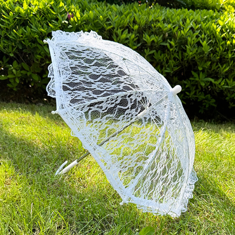 1PC Mini Wedding Lace Parasol, - Art Craft Umbrella のレビューと価格