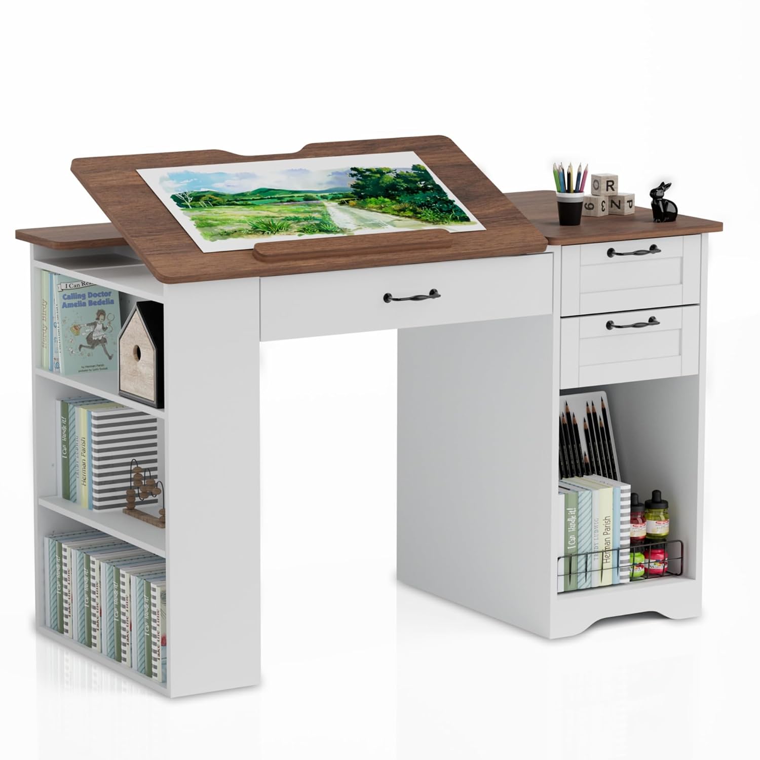 Drafting Table with Storage Ca - Art & Craft Job Vacancies のレビューと価格