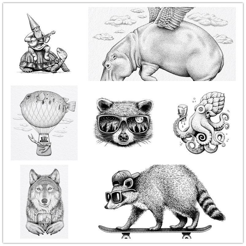 Animals Art Raccoon Cock New D - Art Craft Umbrella のレビューと価格