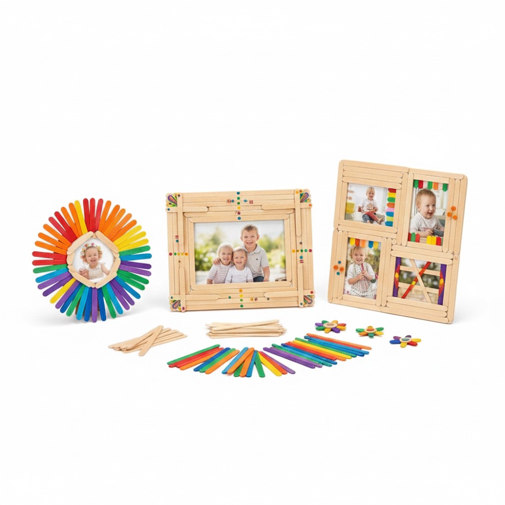 50Pcs Colored Wooden Popsicle  - Art Craft Ice Cream のレビューと価格