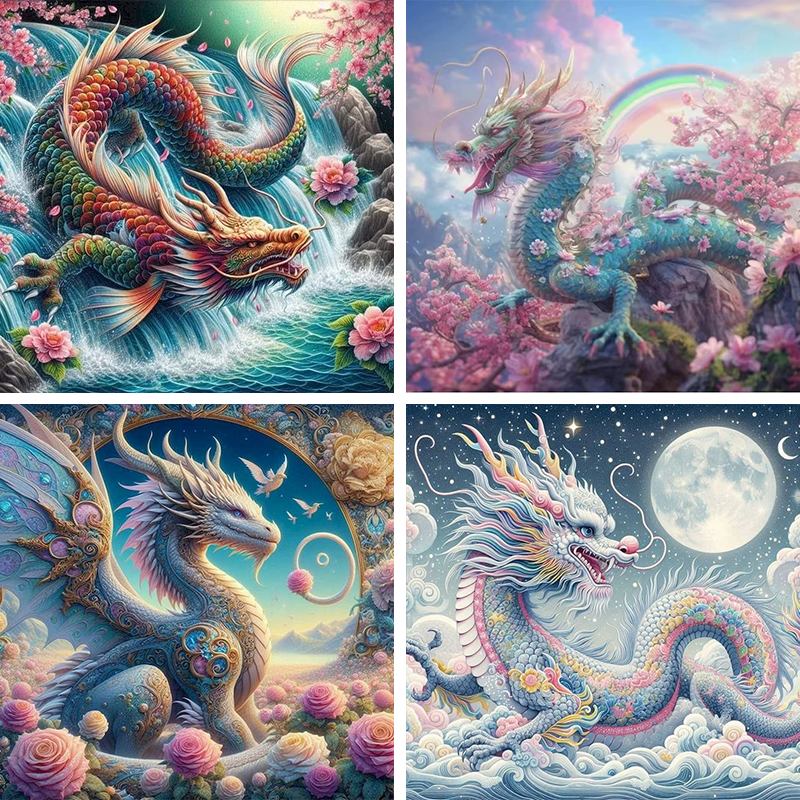 GATYZTORY Dragon Diamond Paint - Wallpaper Art And Craft のレビューと価格