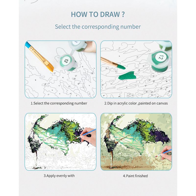GATYZTORY Painting By Numbers  - Art Craft Gift Ideas のレビューと価格