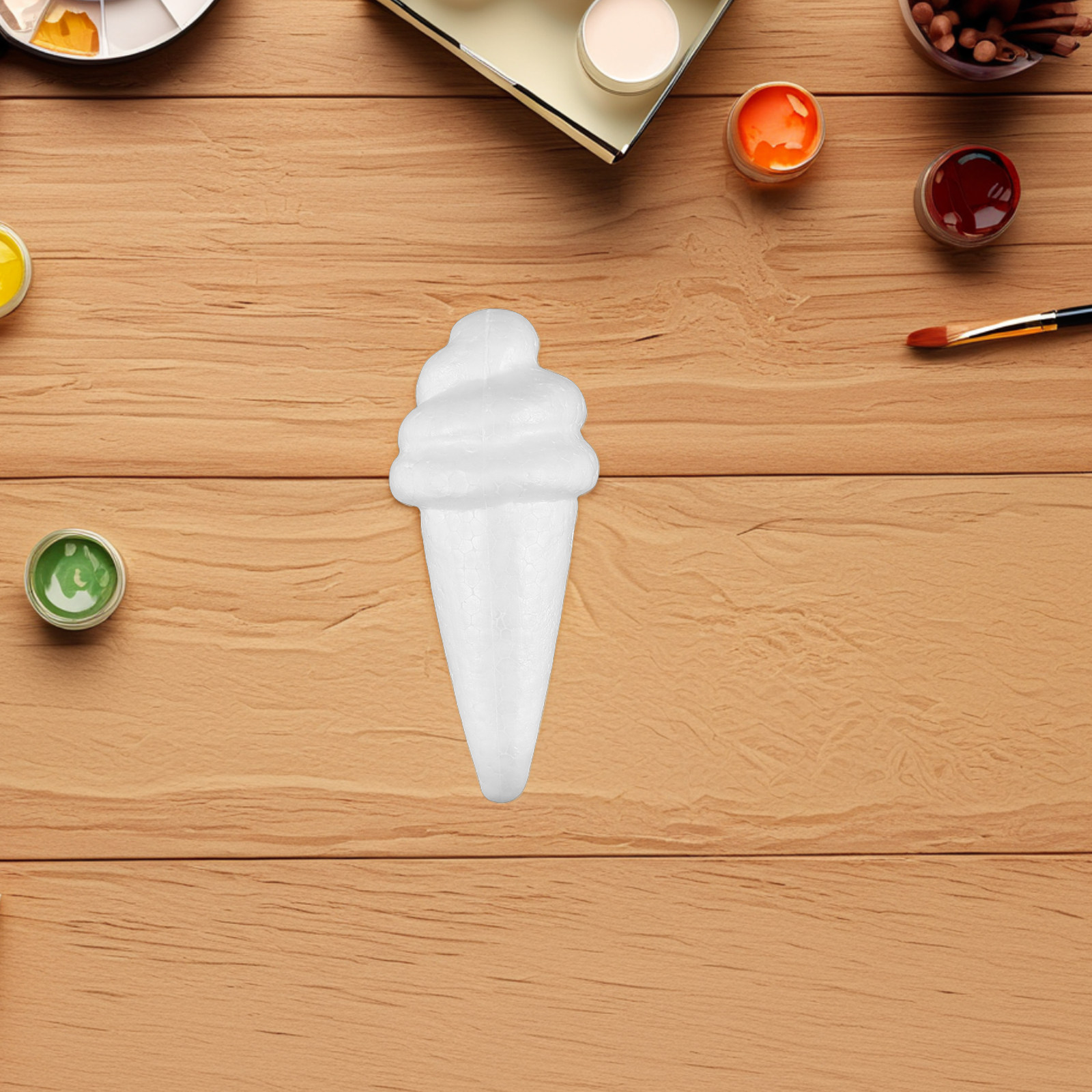 5Pcs White Foam Ice Cream Cone - Art Craft Ice Cream のレビューと価格