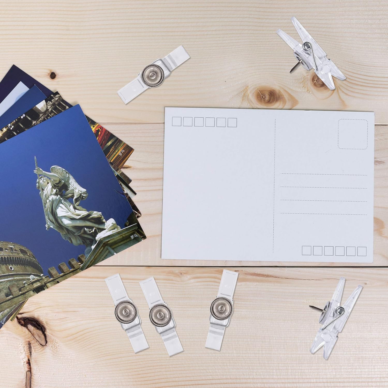 60Pcs Clear Decorative Push Pi - Wallpaper Art And Craft のレビューと価格