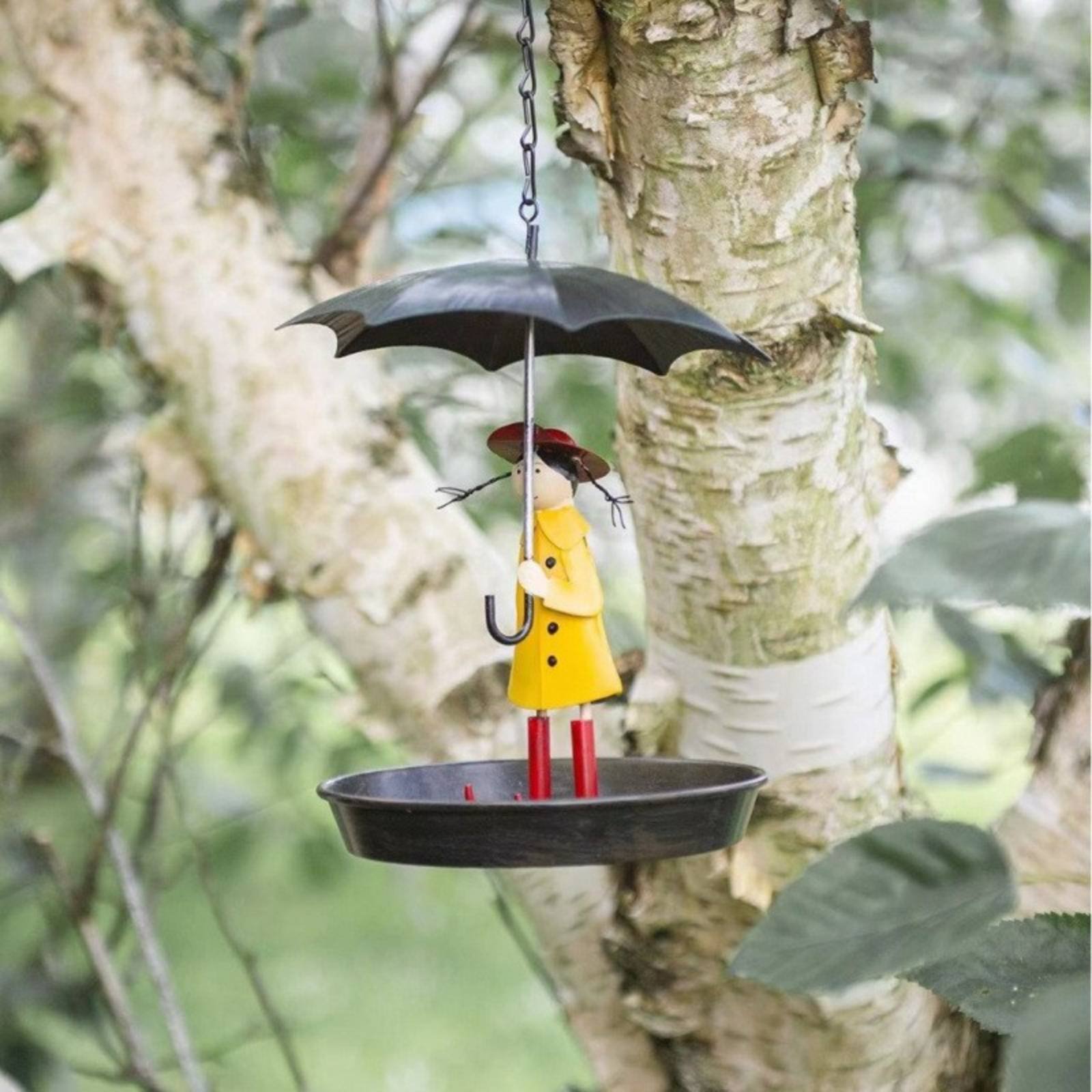 Girl with Umbrella Bird Feeder - Art Craft Umbrella のレビューと価格