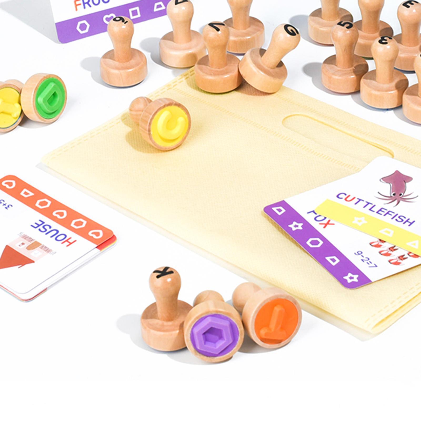 Wooden Alphabet Number Stamp E - Art Craft 3 Year Old のレビューと価格