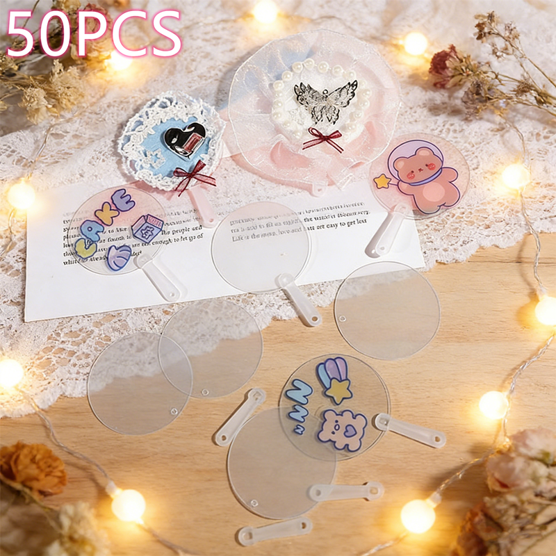 Mini Blank Fans, Transparent D - Art Craft Gift Ideas のレビューと価格