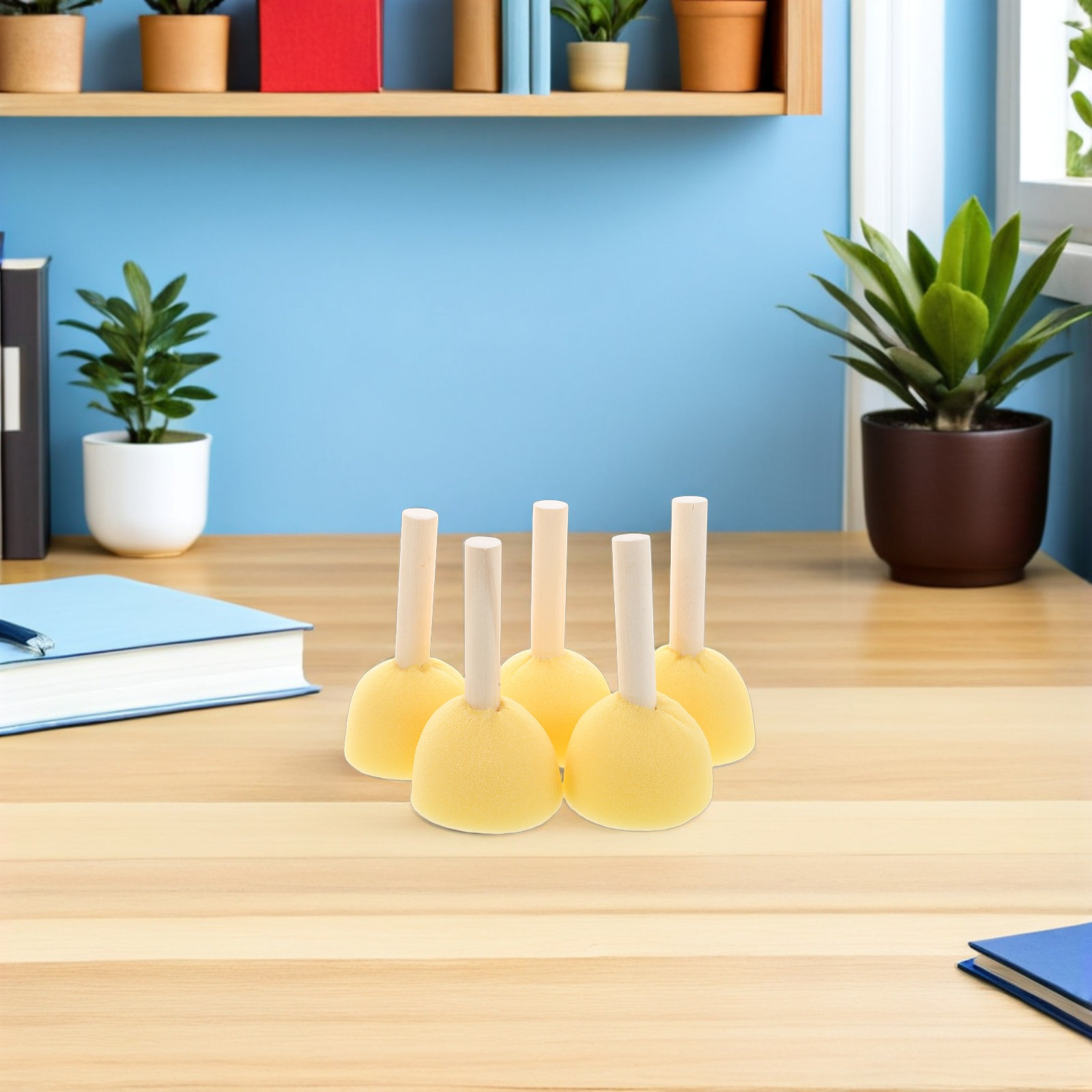 40Pcs Round Sponge Paint Brush - Art And Craft With Paint のレビューと価格