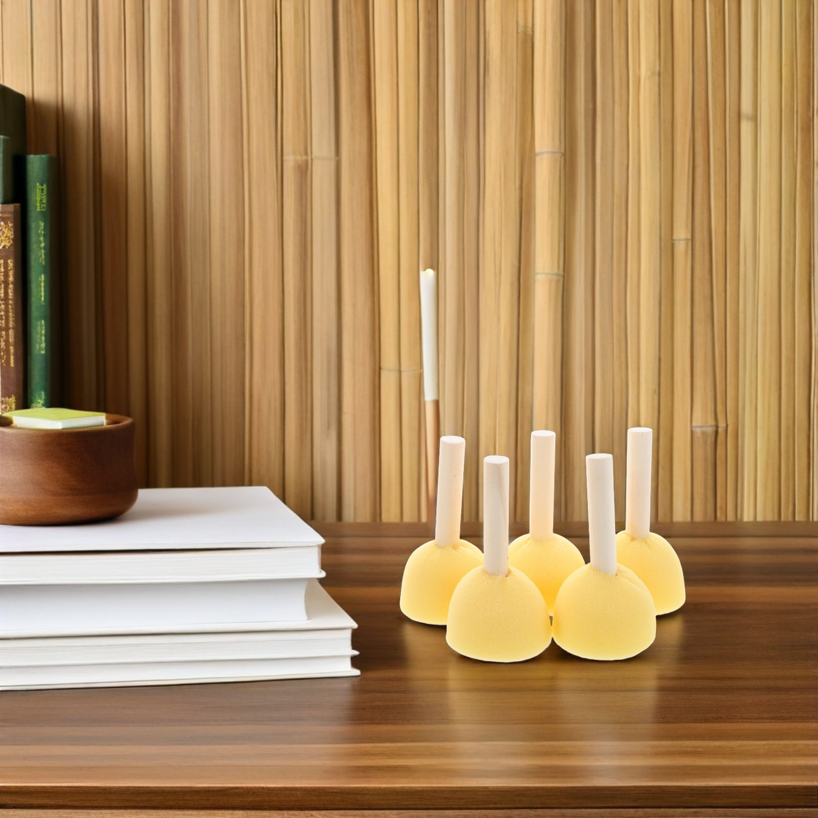 40Pcs Round Sponge Paint Brush - Art And Craft With Paint のレビューと価格