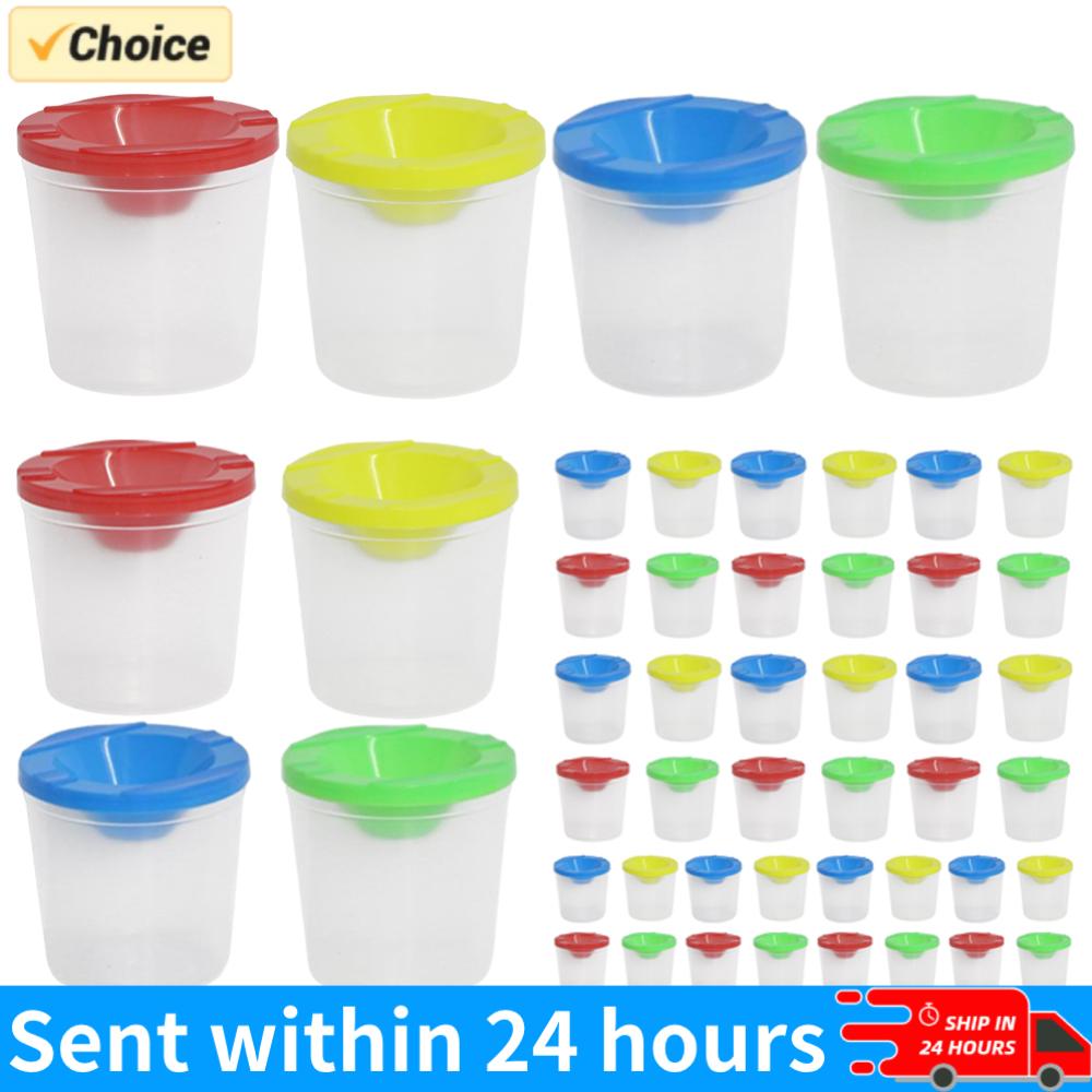 Non-Spill Paint Cups with Colo - Art And Craft With Paint のレビューと価格