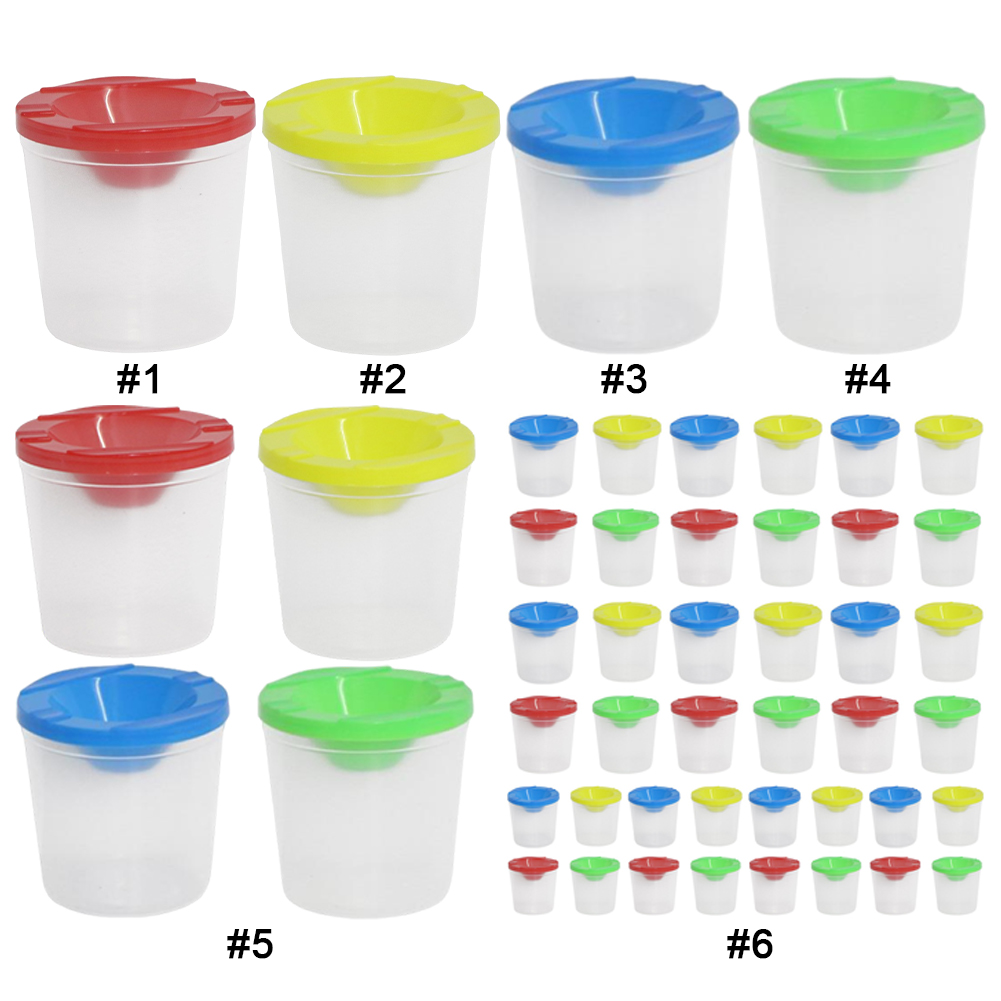Non-Spill Paint Cups with Colo - Art And Craft With Paint のレビューと価格