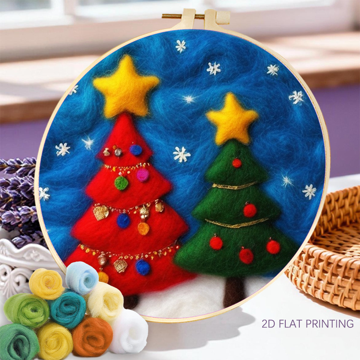 RUOPOTY Wool Felt Painting Pic - Art Craft Kite のレビューと価格