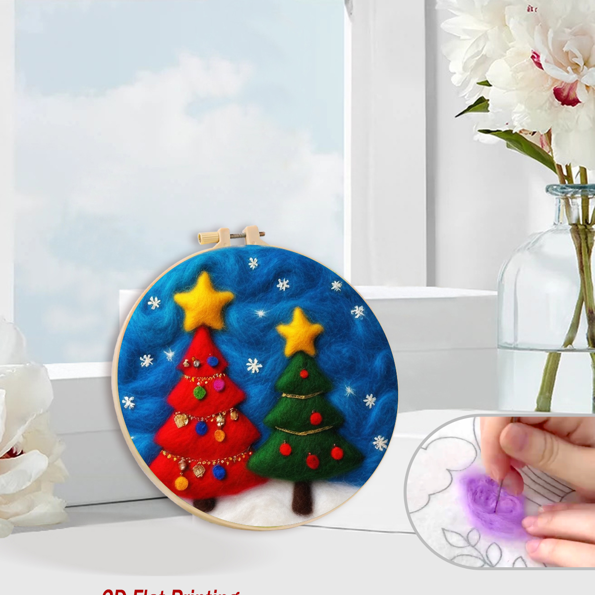 RUOPOTY Wool Felt Painting Pic - Art Craft Kite のレビューと価格