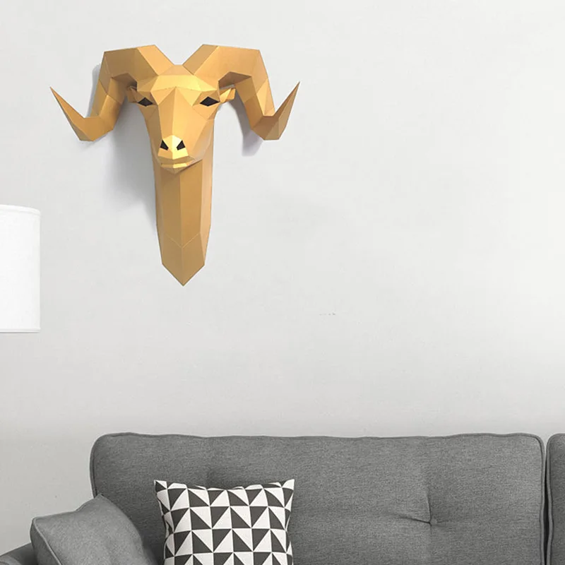 Pre-cut Bighorn Wild Sheep Ani - Wallpaper Art And Craft のレビューと価格