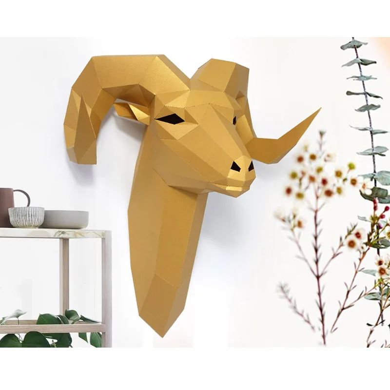 Pre-cut Bighorn Wild Sheep Ani - Wallpaper Art And Craft のレビューと価格