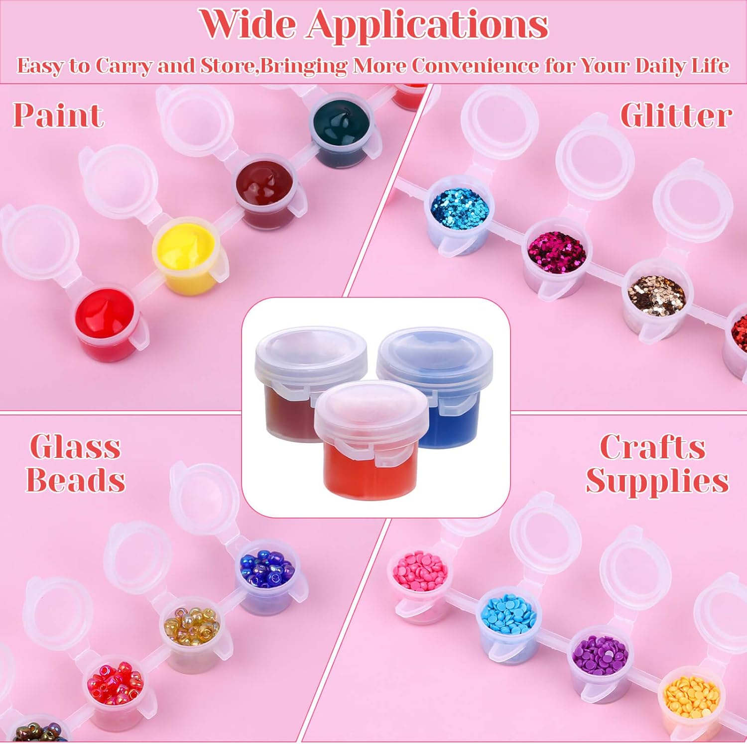 240-Piece Empty Paint Pot, 40  - Art And Craft With Paint のレビューと価格