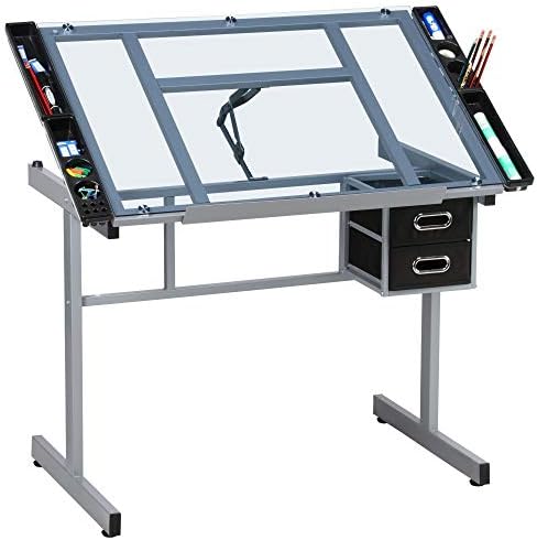 Drawing Desk Adjustable Glass  - Art & Craft Job Vacancies のレビューと価格