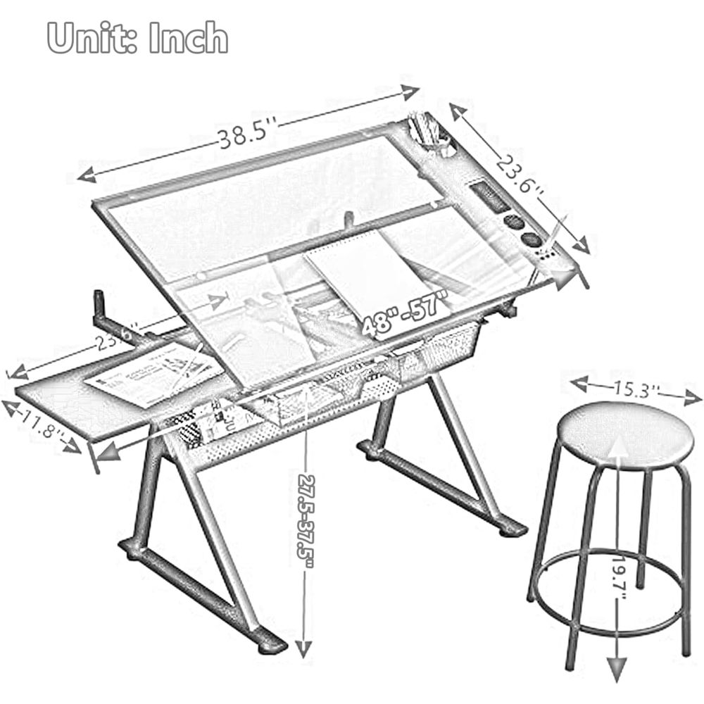 Adjustable Height Glass Art De - Art & Craft Job Vacancies のレビューと価格