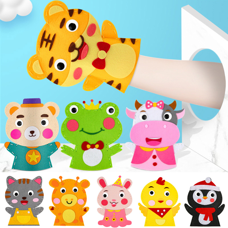 Cute Cartoon Animal Hand Puppe - Art Craft 3 Year Old のレビューと価格
