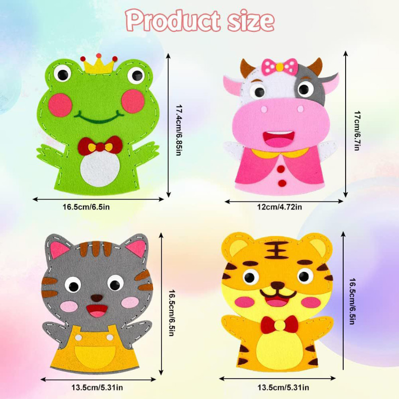Cute Cartoon Animal Hand Puppe - Art Craft 3 Year Old のレビューと価格