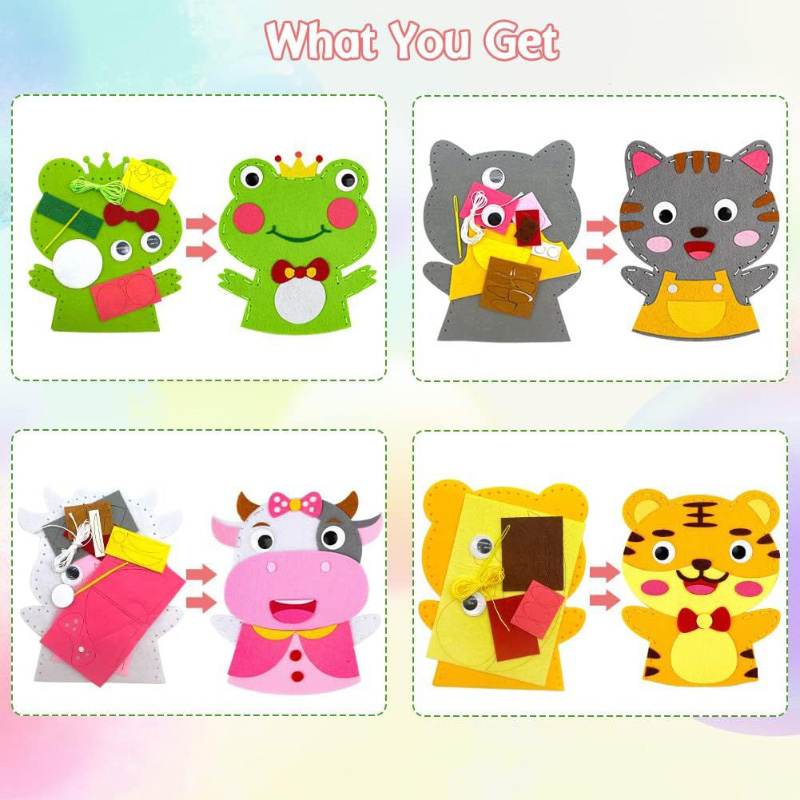 Cute Cartoon Animal Hand Puppe - Art Craft 3 Year Old のレビューと価格