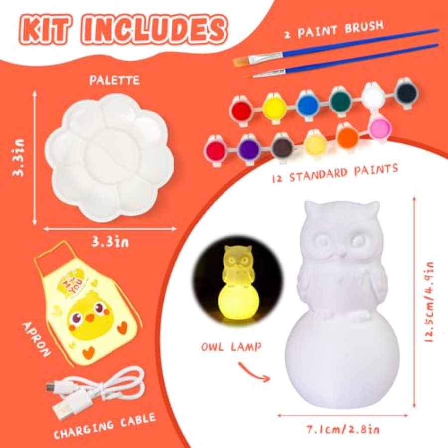 Paint Your Own Lamp Kit, Arts  - Art And Craft With Paint のレビューと価格