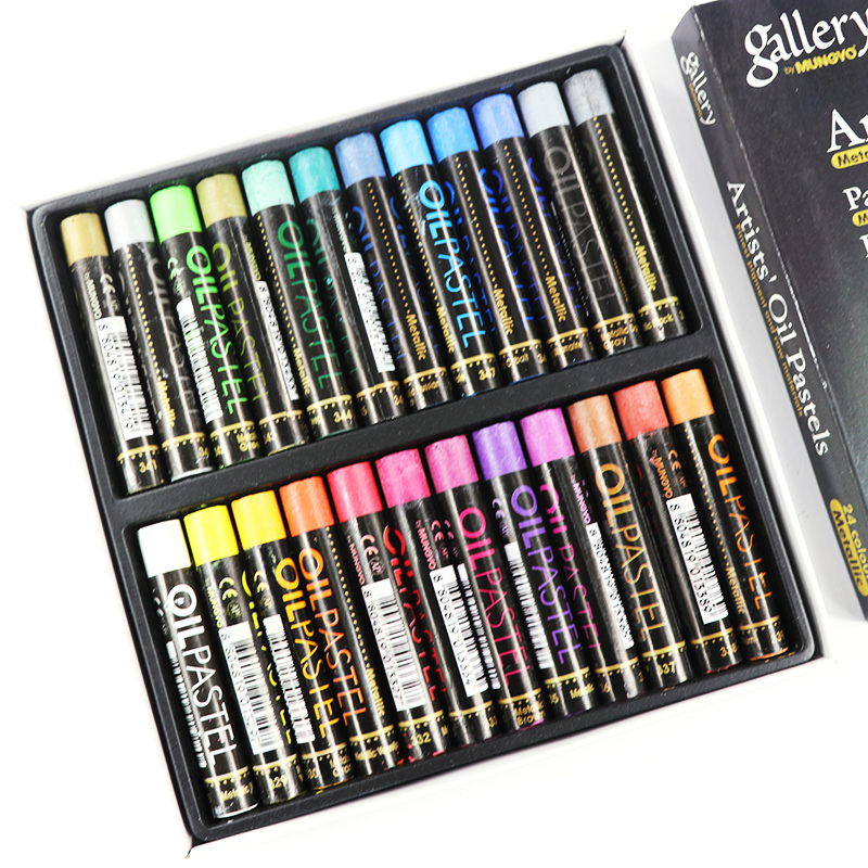 Mungyo 12/24 Colors Fluorescen - Chalk Pastel Set のレビューと価格