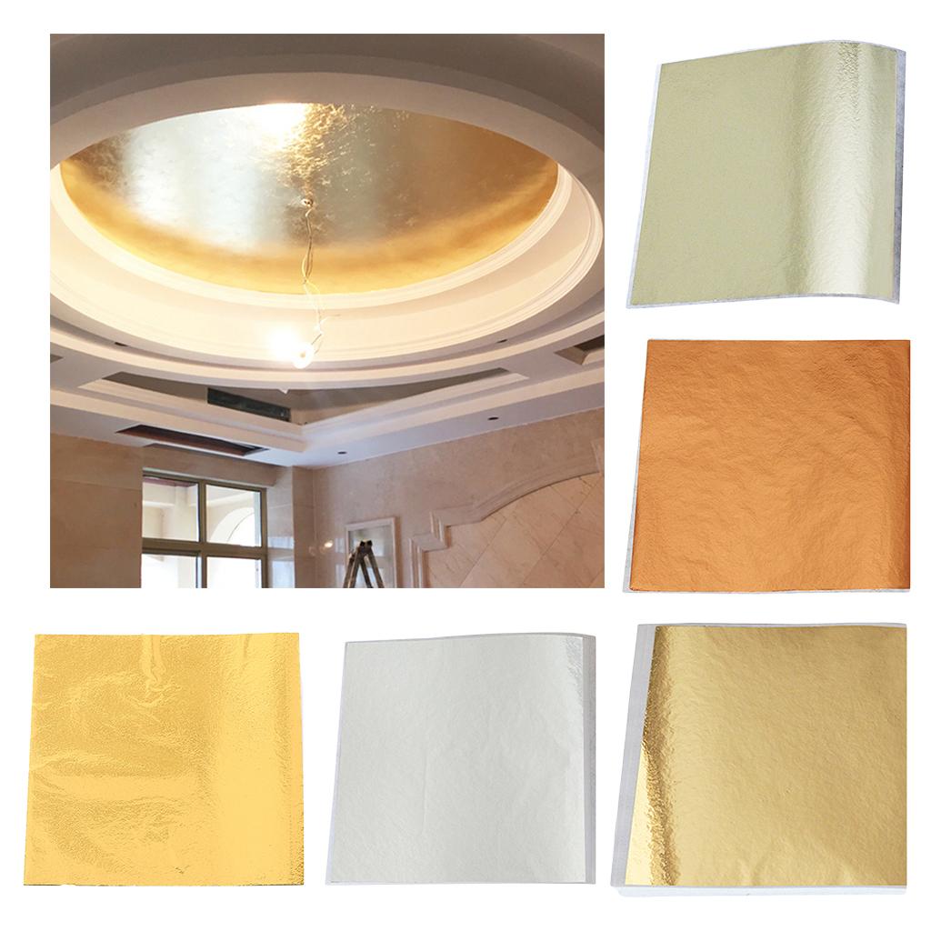 Imitation Golden Leaf Gold Foi - Wallpaper Art And Craft のレビューと価格